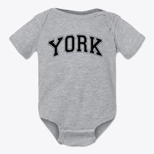 York Junior High School Varsity Arch Baby Onesie