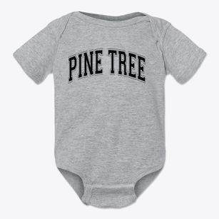 Pine Tree High School Varsity Arch Baby Onesie