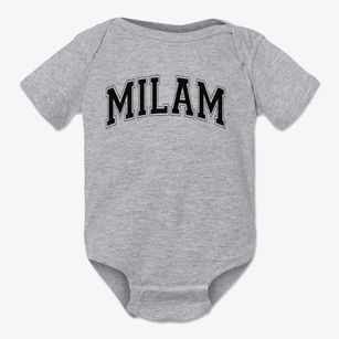Milam School Varsity Arch Baby Onesie