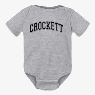 David Crockett Middle School Varsity Arch Baby Onesie