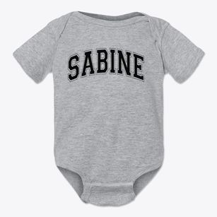 Sabine Middle School Varsity Arch Baby Onesie
