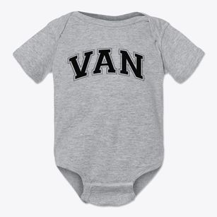 Van High School Varsity Arch Baby Onesie