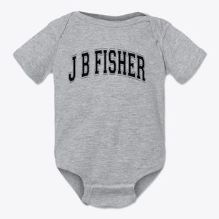 J B Fisher Model School Varsity Arch Baby Onesie