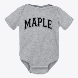 Maple Elementary School Varsity Arch Baby Onesie