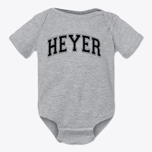 Heyer Elementary School Varsity Arch Baby Onesie