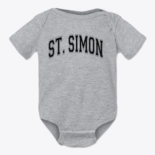 St. Simon Parish School Varsity Arch Baby Onesie