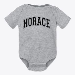 Horace Mann Year Round School Varsity Arch Baby Onesie
