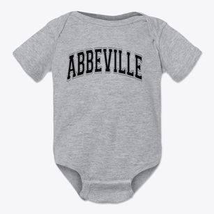 Abbeville Christian Academy Varsity Arch Baby Onesie