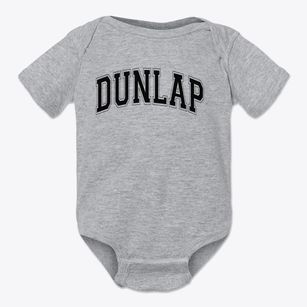 Dunlap Elementary School Varsity Arch Baby Onesie