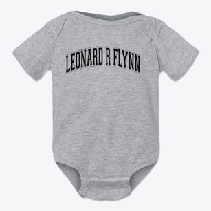 Leonard R Flynn Elementary School Varsity Arch Baby Onesie