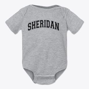 Sheridan Elementary School Varsity Arch Baby Onesie