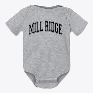 Mill Ridge Primary School Varsity Arch Baby Onesie