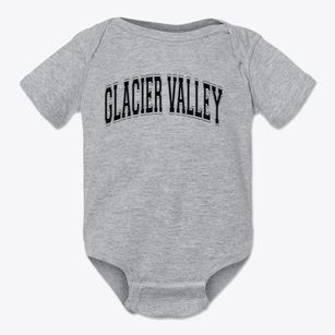 Glacier Valley Elementary School Varsity Arch Baby Onesie