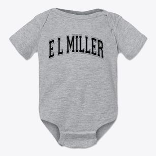 E L Miller Elementary School Varsity Arch Baby Onesie