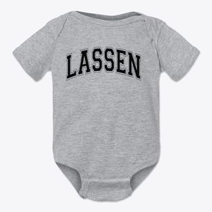 Lassen Elementary School Varsity Arch Baby Onesie