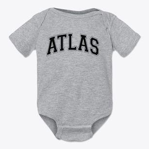 Atlas Elementary School Varsity Arch Baby Onesie