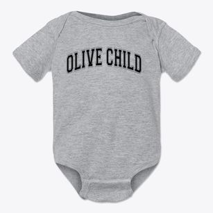 Olive Child Parent Center Varsity Arch Baby Onesie
