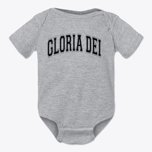 Gloria Dei Lutheran School Varsity Arch Baby Onesie