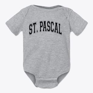St Pascal Parish Varsity Arch Baby Onesie