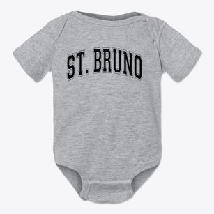 Saint Bruno Parish Varsity Arch Baby Onesie