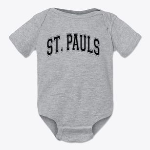 Saint Pauls Lutheran School Varsity Arch Baby Onesie