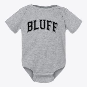 Bluff Elementary School Varsity Arch Baby Onesie