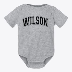 Marilyn Wilson Elementary School Varsity Arch Baby Onesie