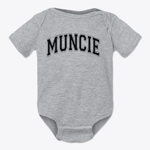 Muncie Elementary School Varsity Arch Baby Onesie