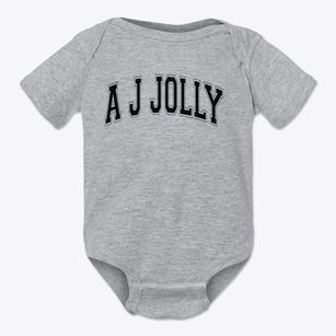 A J Jolly Elementary School Varsity Arch Baby Onesie