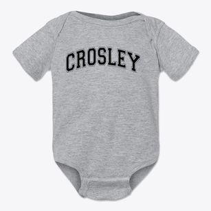 Crosley Elementary School Varsity Arch Baby Onesie