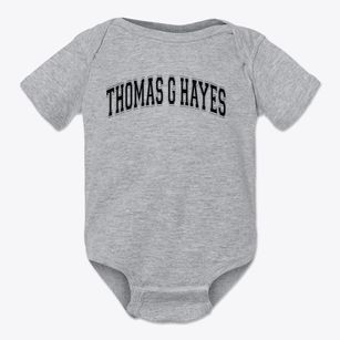 Thomas G Hayes Elementary School Varsity Arch Baby Onesie