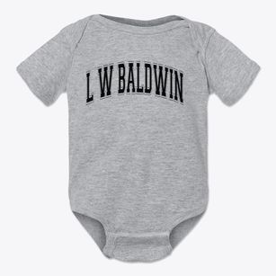 L W Baldwin Elementary School Varsity Arch Baby Onesie