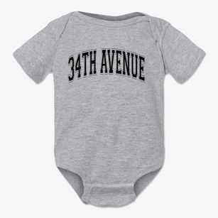 34th Avenue Elementary School Varsity Arch Baby Onesie