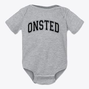 Onsted Primary School Varsity Arch Baby Onesie
