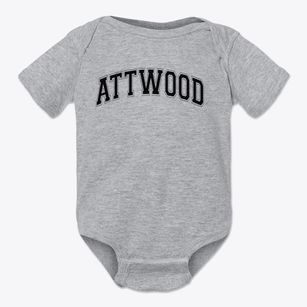 Attwood Elementary School Varsity Arch Baby Onesie