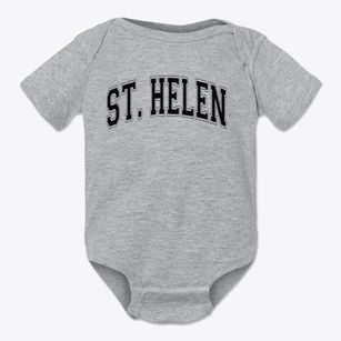 Saint Helen Elementary School Varsity Arch Baby Onesie
