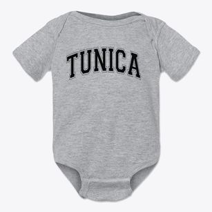 Tunica Academy Varsity Arch Baby Onesie