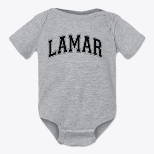 Lamar High School Varsity Arch Baby Onesie