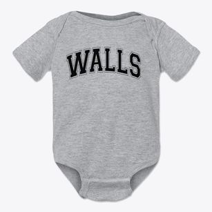 Walls Elementary School Varsity Arch Baby Onesie