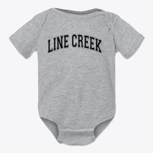 Line Creek Elementary School Varsity Arch Baby Onesie