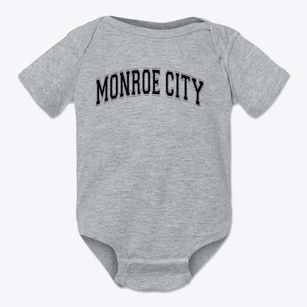 Monroe City Elementary School Varsity Arch Baby Onesie