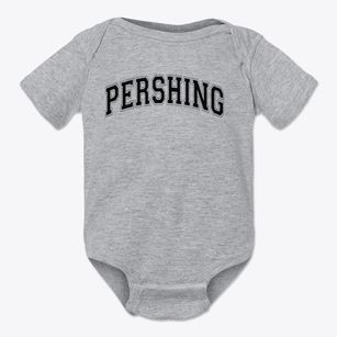 Pershing Elementary School Varsity Arch Baby Onesie