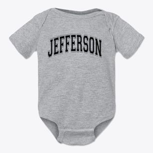 Jefferson Elementary School Varsity Arch Baby Onesie