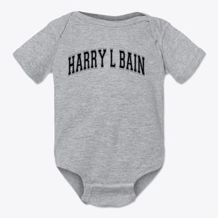 Harry L Bain School Varsity Arch Baby Onesie