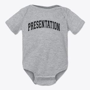 Presentation School Varsity Arch Baby Onesie