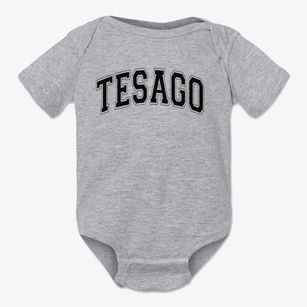 Tesago Elementary School Varsity Arch Baby Onesie