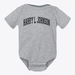 Harry L. Johnson Elementary School Varsity Arch Baby Onesie