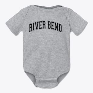 River Bend Middle School Varsity Arch Baby Onesie