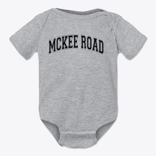 Mckee Road Elementary School Varsity Arch Baby Onesie
