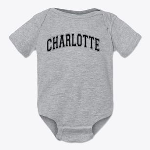 Charlotte Secondary School Varsity Arch Baby Onesie